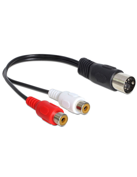 0,20 mt Cable Din 5 Pin male - 2x RCA female