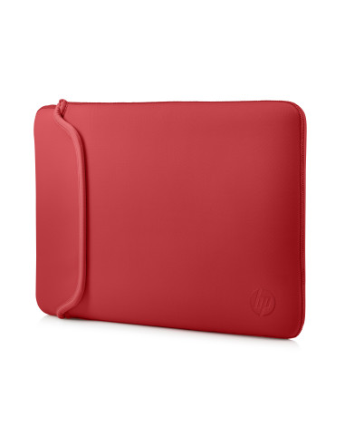 14" Sleeve per laptop Reversible, red/black, neoprene, double sided, HP