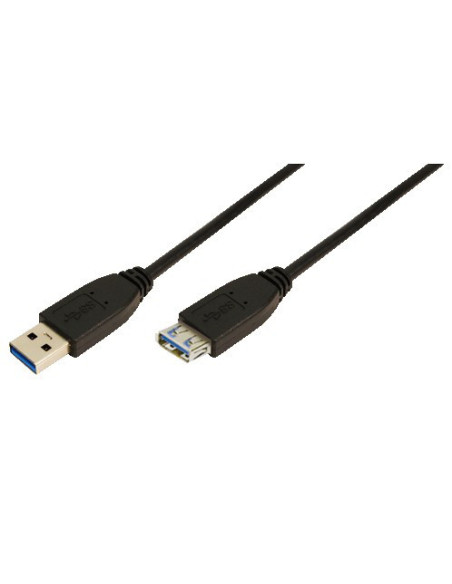 2,00 mt Prolunga USB 3.0 Type A M/F, Black 2,00 mt Prolunga USB 3.0 Type A M/F, Black