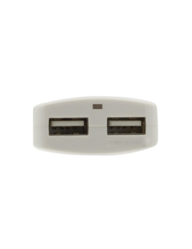 12W 2,4A 5V 2x USB, Bianco