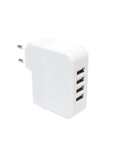 4,8A 5V 4x USB, Bianco Smartphone e Tablet