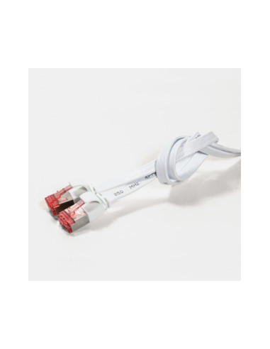 7,50 mt Flat Cat.6 Shielded (PIMF) white