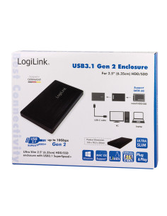 HDD enclosure SATA- USB 3.1 Gen2 2
