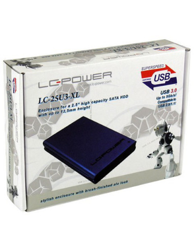 LC-25U3-XL, SATA3-USB 3.0, (80x126x18)mm, Blu