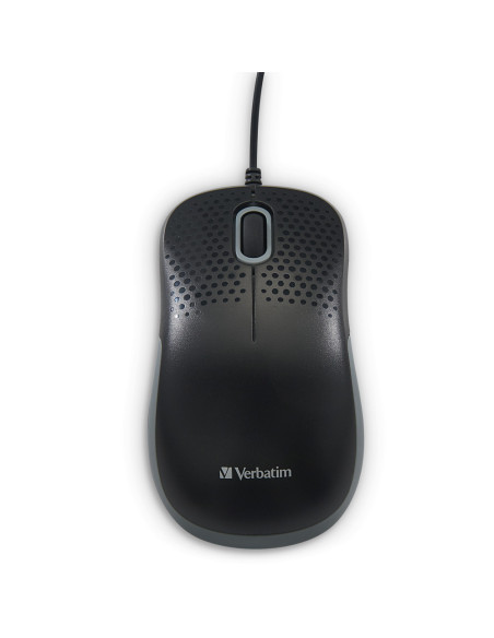 Mouse USB optical, black, silenzioso