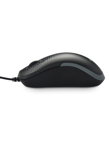 Mouse USB optical, black, silenzioso