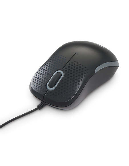 Mouse USB optical, black, silenzioso
