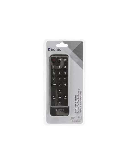 Remote control, pre-programmed, 2xAAA/LR03, Universal, senior Remote control, pre-programmed, 2xAAA/LR03, Universal, senior