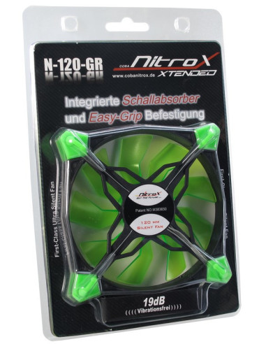 120mm Ultra silent van verde