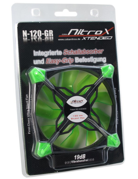 120mm Ultra silent van verde