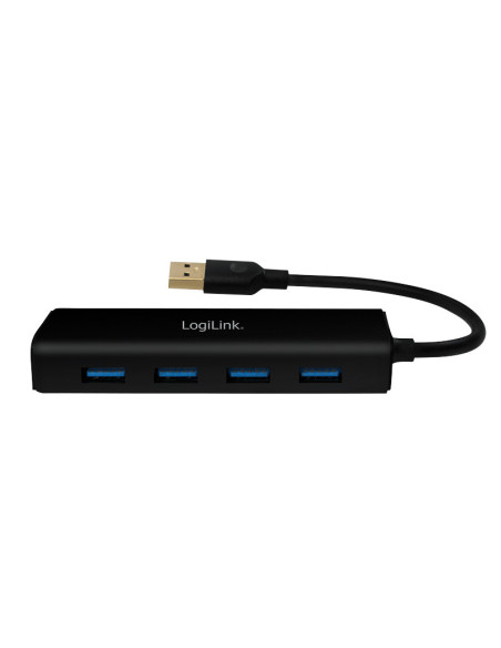 USB 3.0 HUB, 4 porte, Nero