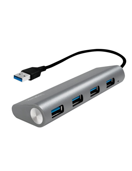 USB 3.0, 4-port hub, with aluminum casing
