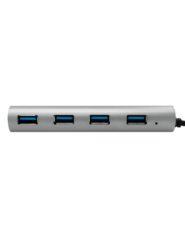 USB-C 3.1, 4-port hub, with aluminum casing