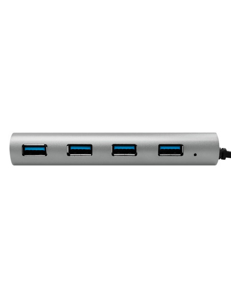 USB-C 3.1, 4-port hub, with aluminum casing