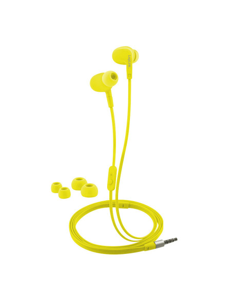 Water resistant (IPX6) Stereo In-Ear Headset, Yellow