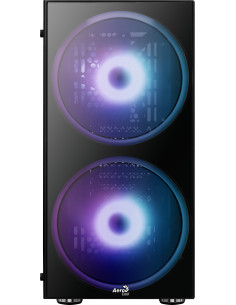 Python RGB Vetro Temperato 2 ventole 20cm Midi-Tower 2