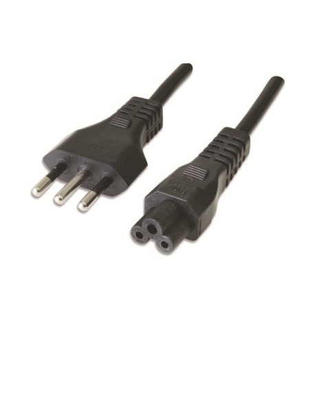 1,80 mt Cavo C5- spina italiana (per alimentatore Notebook)