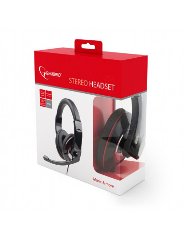 GEMBIRD CUFFIE STEREO CON MICROFONO LINEA PROFESSIONAL