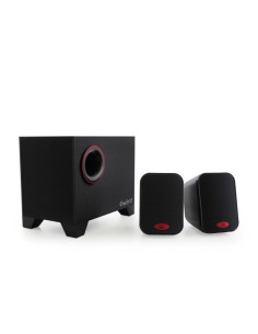 Altoparlanti 2.1 con Subwoofer, 30W, Nero/Rosso 2
