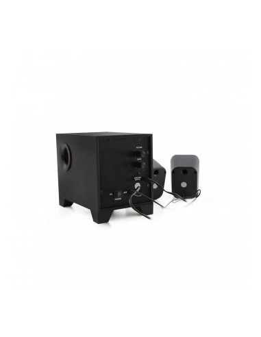 Altoparlanti 2.1 con Subwoofer, 30W, Nero/Rosso