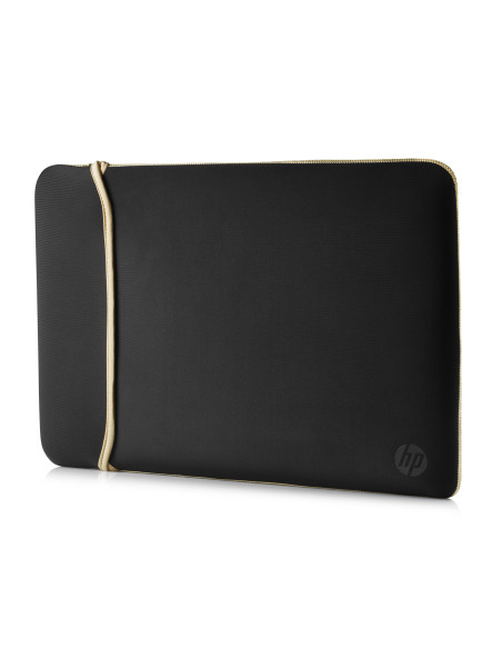 14" Sleeve for laptop, Reversible, gold/black, neoprene 14" Sleeve for laptop, Reversible, gold/black, neoprene