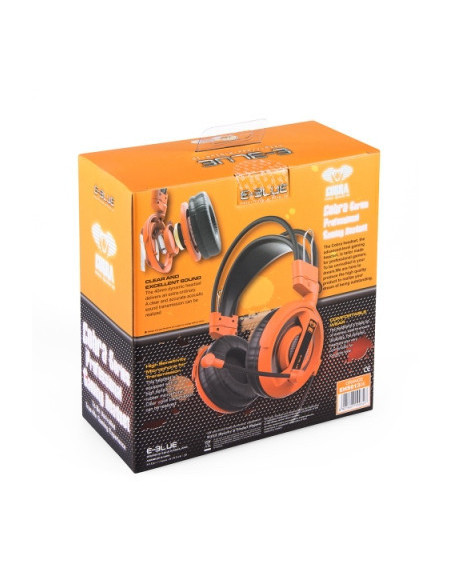 Cobra I, headphones with microphone, orange