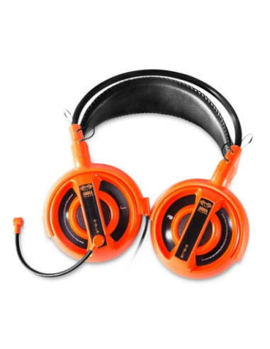 Cobra I, headphones with microphone, orange