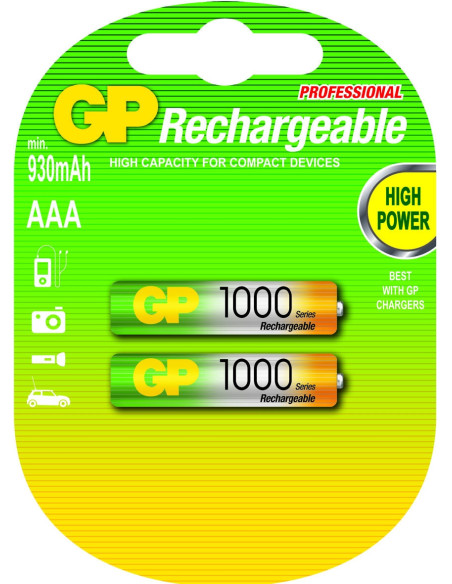 Ricaricabili Ni-MH 1.2V 950mAh HR03 Recyko+ 2pz