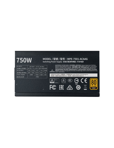 750W Gold V2 80+ Full Modular