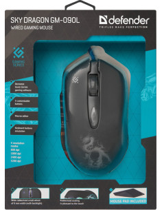SKY DRAGON GM-090L, 800-3200 DPI, RGB 2