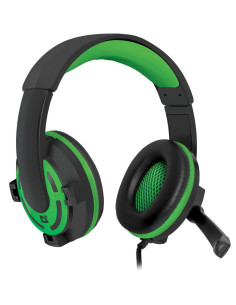 WARHEAD G-300, Cuffie con microfono, nero/verde