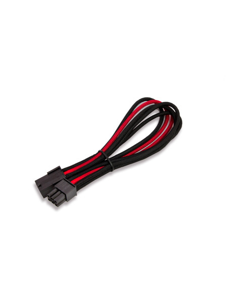 0,25 mt 6pin PCI-E CONNECTOR Rosso/Nero Tessuto 0,25 mt 6pin PCI-E CONNECTOR Rosso/Nero Tessuto