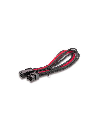 0,25 mt 6pin PCI-E CONNECTOR Rosso/Nero Tessuto