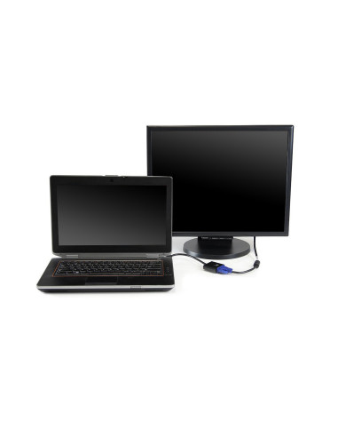 Video Cable Adapter HDMI VGA, 3.5mm Black