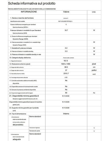 27" G27-20 Gaming Monitor 144Hz 1ms FHD IPS FreeSync G-Sync bordi-ultrasottili altezza-base-regolabile