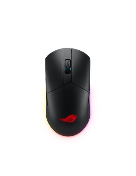 ASUS ROG PUGIO II Gaming Mouse RGB Wireless, Bluetooth, USB, ambidestro, 16.000 DPI, 7 pulsanti programmabili, pulsanti lateral