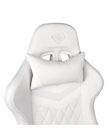 Gaming Chair White eco-pelle RGB con telecomando