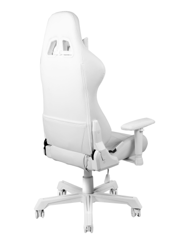 Gaming Chair White eco-pelle RGB con telecomando