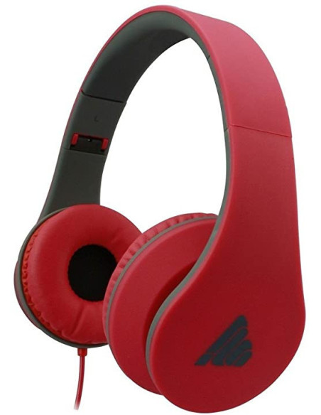 Cuffia Stereo Pieghevole Rubber Red