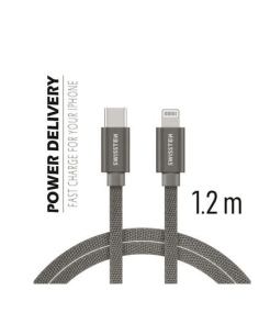 1,20 mt USB-C LIGHTNING Tessuto  Grigio 2