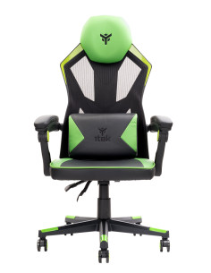 4CREATORS CF50 Gaming Chair Mesh seat, Black/Green 2