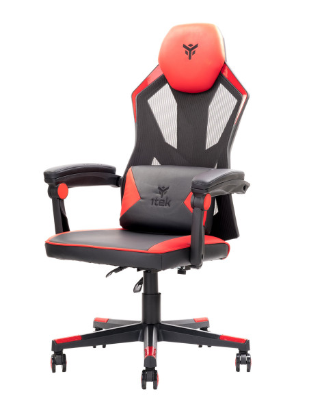 4CREATORS CF50 Gaming Chair Mesh seat, Black/Red