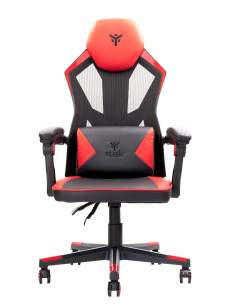 4CREATORS CF50 Gaming Chair Mesh seat, Black/Red 2