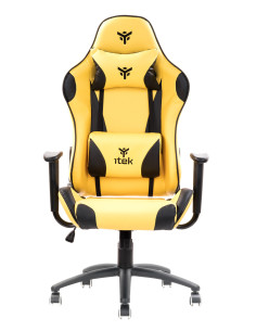 PLAYCOM PM20 Universal gaming chair Padded seat, Black/Yellow 2
