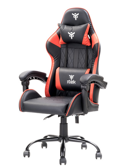 RHOMBUS PF10 Universal gaming chair Padded seat, Black/Red