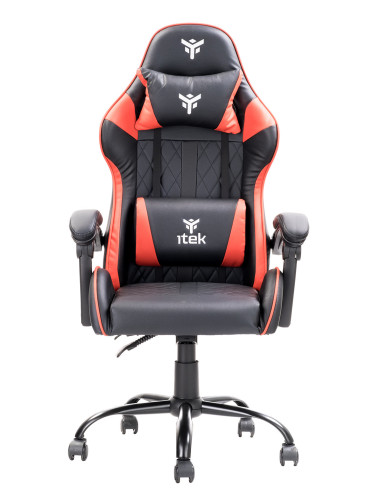 RHOMBUS PF10 Universal gaming chair Padded seat, Black/Red