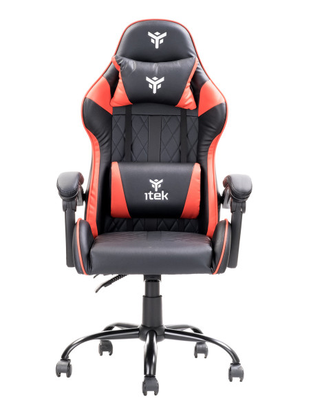 RHOMBUS PF10 Universal gaming chair Padded seat, Black/Red
