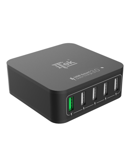 40W Alimentatore 5 porte 4xUSB-A 2,4A 1-USB-a 3A Smart IC