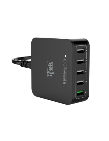 40W Alimentatore 5 porte 4xUSB-A 2,4A 1-USB-a 3A Smart IC