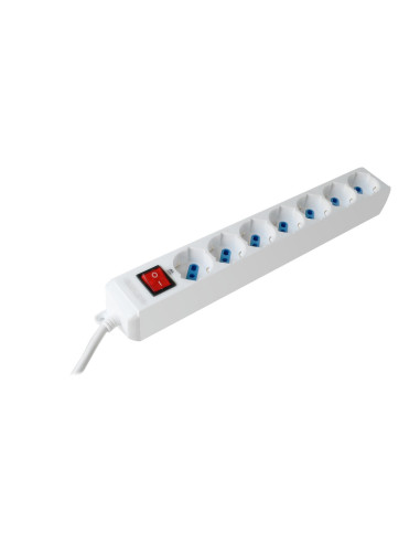 Multipresa 7 Prese Schuko 10/16A Bianca